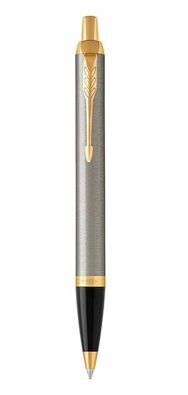 PARKER Kugelschreiber IM Brushed Metal M Blau