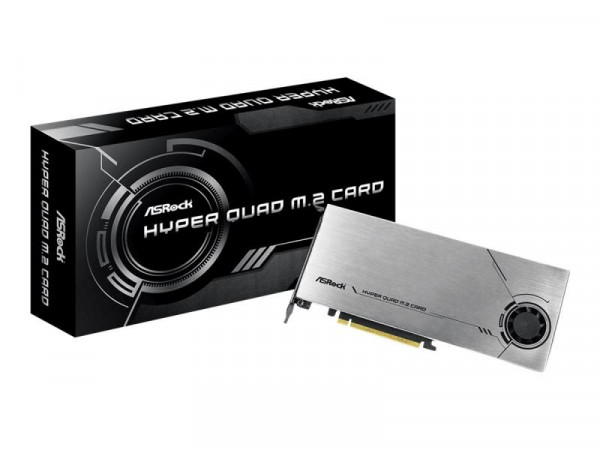 ASRock HYPER QUAD M.2 CARD - Schnittstellenadapter PCIe 4.0