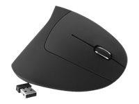 MediaRange Maus Wireless Vertical Rechtshänder, schwarz