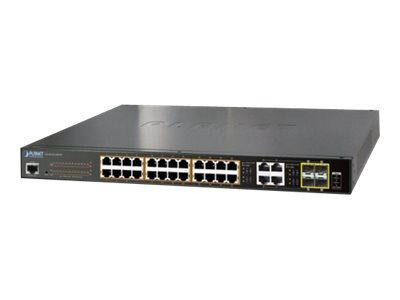 PLANET 24-Port 10/100/1000Mbps 802.3at PoE + 4-Port Gigabit