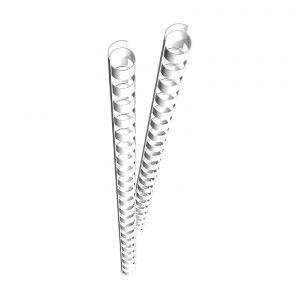 GENIE Spiralbinderücken 8mm weiß 25 Stk