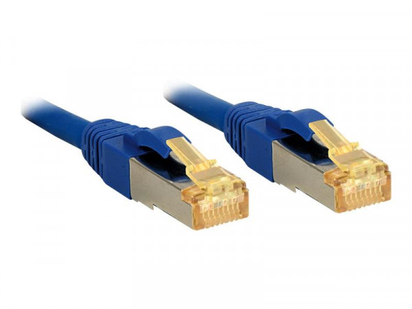 Lindy Patchkabel Cat6A S/FTP LSOH Cat7 Rohkabel blau 10m