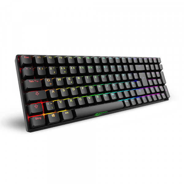 Sharkoon Gaming Tastatur Skiller SGK50S2 schwarz-rot DE