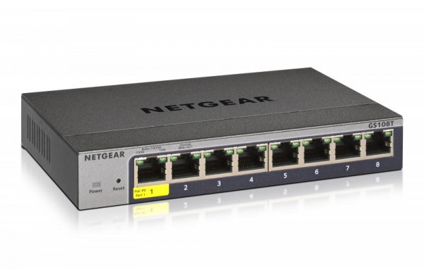 Switch NETGEAR 8x GE GS108T-300PES POE