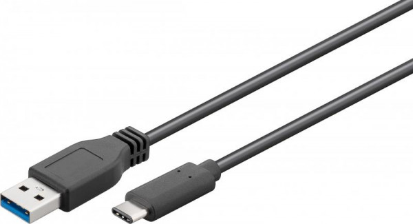 Goobay USB 3.0 A St/ USB 3.0 C St, 2m, schwarz, Bulk