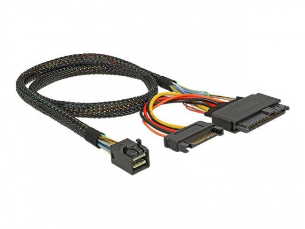 Kabel Delock SFF-8643 -> U.2 SFF-8639 + SATA 15Pin 0.50m