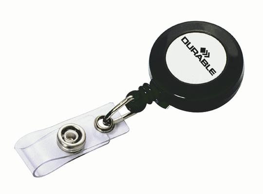 DURABLE Jojo mit Druckknopf 10 StÃ¼ck anthrazit