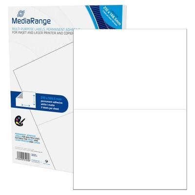 MediaRange Etiketten weiß 210x148,5mm 100 Stück