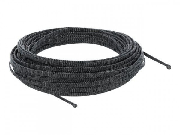 DELOCK Geflechtschlauch dehnbar 10m x 3mm schwarz
