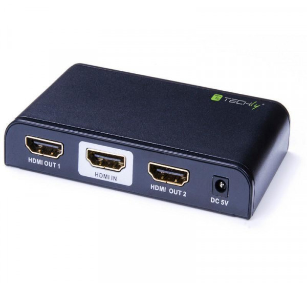 Techly HDMI 2.0 Splitter 4K, UHD, 3D, 2 Wege