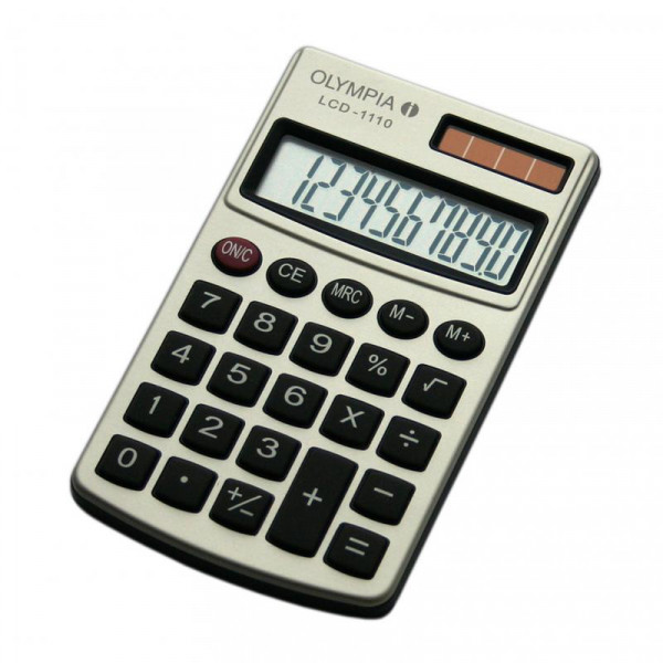 Olympia Taschenrechner LCD-1110 silber