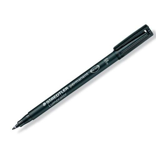 STAEDTLER Folienstift Lumocolor perm F schwarz 10 Stück