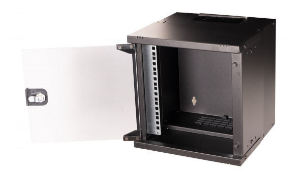 Equip Wandgehäuse 10" 06U 300x300mm Glastür schwarz