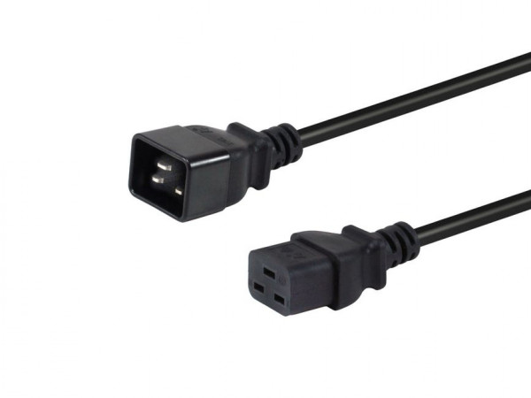 Equip Netzkabel Anschl. C20 -> C19 3.00m schwarz