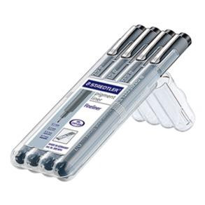STAEDTLER pigment liner schwarz 4ST Box