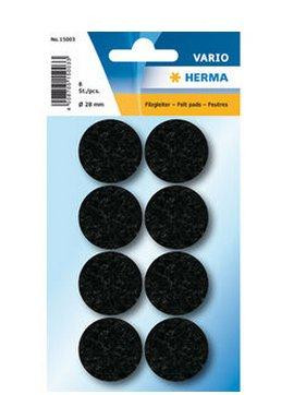 HERMA Filzgleiter schwarz 28 mm