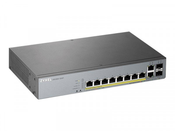 ZyXEL Switch 12x GS1350-12HP PoE long range 130W