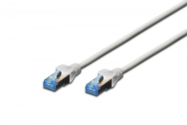 DIGITUS Patchkabel Cat5e SF/UTP 2xRJ45 3,0m grau Hebelschut