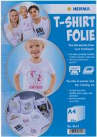HERMA T-Shirt Folie für helle Textilien A4 bedruckbar 10 St.
