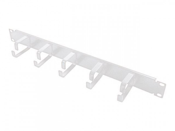 LogiLink Kabelführungspanel 19" 1HE, 5 Stahlbügel, grau