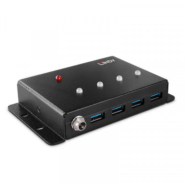 LINDY 4 Port USB 3.0 Metall Hub