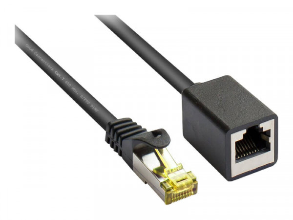 Good Connections Patchkabelverl. m. Cat.7 RK schwarz 0,5m