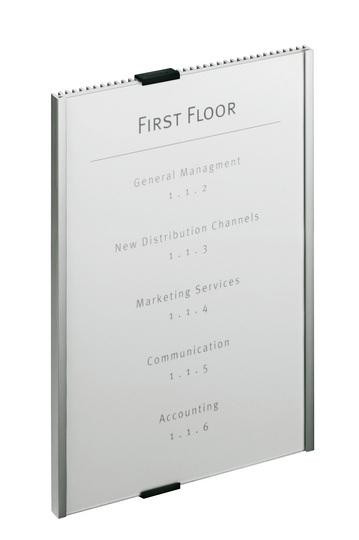 DURABLE Türschild A4 Info Sign 210x297mm metallic silber