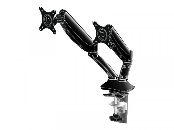 IIYAMA Desk Mount DS3002C-B1 Dual with Lift 10"-27" VESA 