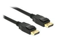 DELOCK Kabel DP 1.2 -> DP St/St 0.5m schwarz 4K 60Hz
