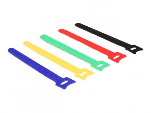 Kabelbinder Delock 150mm 10Stk. farbig Klett