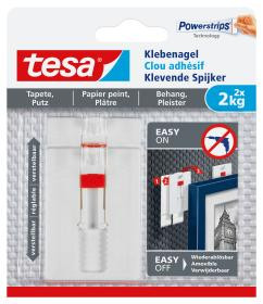 tesa Klebenagel verstellbar Tapete & Putz bis 2kg 2St.