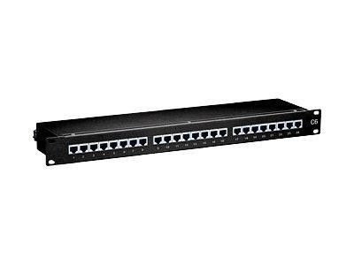 Equip Patchpanel 24x RJ45 Cat6 19" 1HE schwarz