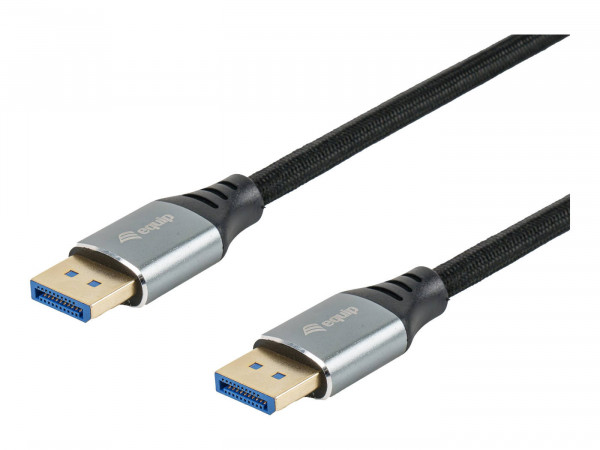 Equip DisplayPort 2.1 St/St 3m 16K/60Hz komp.HDCP Alum. gr