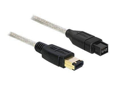 FireWire-Kabel Delock FW400 6Pin -> FW800 9Pin St/St 1.00m