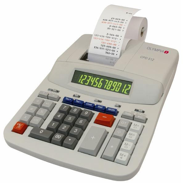 Olympia Tischrechner CPD 512 mit Drucker