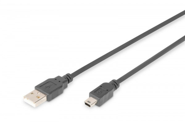 DIGITUS USB 2.0 Anschlusskabel, 1,8m, schwarz