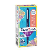 PAPER MATE Faserschreiber Flair M 12er Schachtel Navy blue