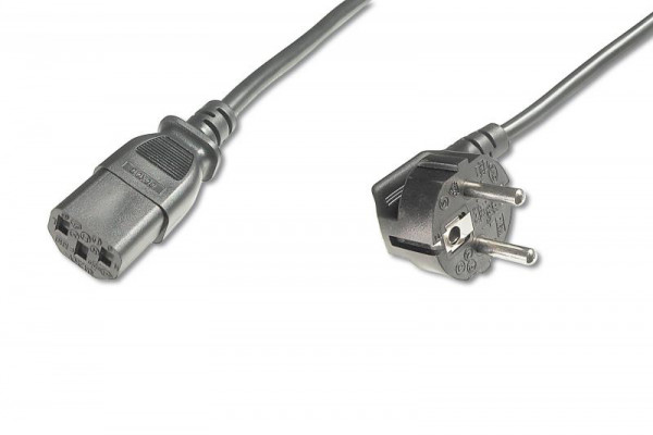 DIGITUS Netzanschlusskabel, 5m, schwarz
