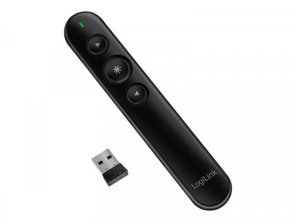 LogiLink Presenter Wireless, 2.4 GHz, Laser Pointer,bis 15m
