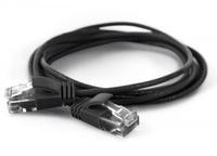Wantec Patchkabel UTP CAT6a d=2,8mm 1,0m schwar