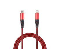 2GO USB Datenkabel-rot-100cm für Apple 8-Pin USB Type-C