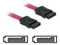 SATA-Kabel Delock SATA -> SATA St/St 0.30m rot