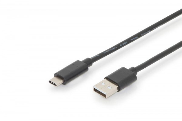 ASSMANN Anschlusskabel USB TypC -> A St/St 3.0m schwarz