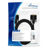 MediaRange DVI Anschlusskabel 2x DIV (24+1-polig) 2m schwarz