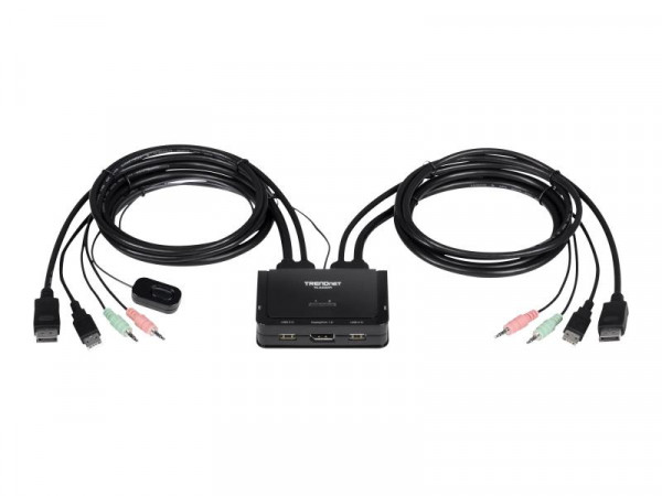 TRENDnet KVM Switch Kit 2-port 4K DisplayPort