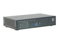 LevelOne Switch 8x FE FGP-1000 1xGE 1xGSFP 120W 8xPoE