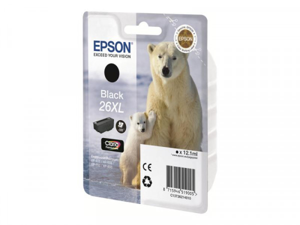 Patrone Epson XP600/700/800 black XL T2621