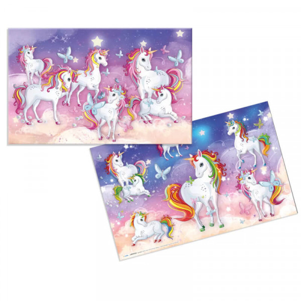 HERMA Schreibunterlage Einhorn 55x35 3 Stück