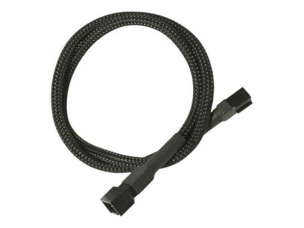 Kabel Nanoxia 3-Pin Verlängerung, 30 cm, schwarz