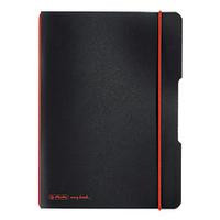 Herlitz Notizheft my.book flex A5 PP 40Bl. kariert schwarz
